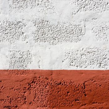 Red and white painted wall texture