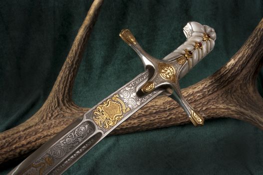 Ancient sabre. A smart variant of the fighting weapon