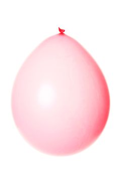 Pink balloon. Isolated on white.
