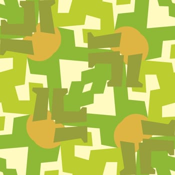Seamless background wallpaper pattern of green legs