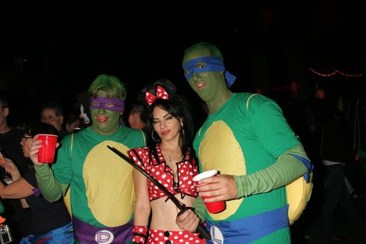 Halloween Revelers at West Hollywood Halloween Carnaval. Santa Monica Boulevard, West Hollywood, CA. 10-31-08