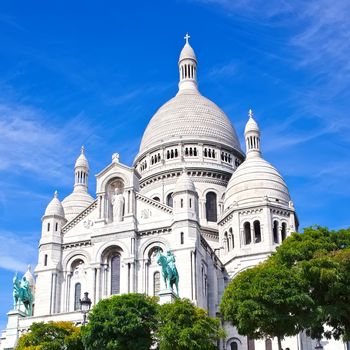 Basilica Sacre Couer at Montmartre in Paris, France