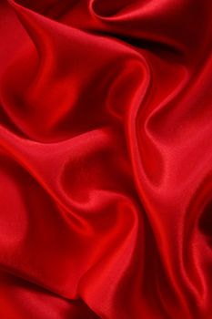 Smooth red silk can use as background