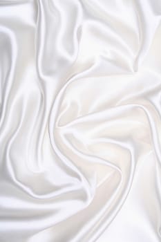 Smooth elegant white silk can use as wedding background 