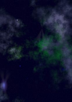 Star field in space, a nebulae and a gas congestion. "Elements of this image furnished by NASA".