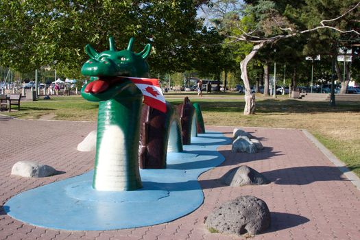 Ogo Pogo is a famous lake monster that is reputed to live in a lake in Canada.  This is a major tourist destination.