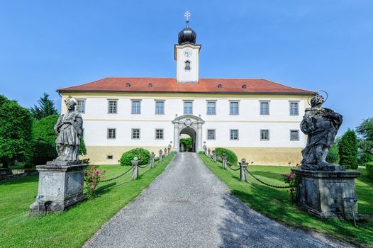 Castle Altenhof in Upper Austria with Sculptures