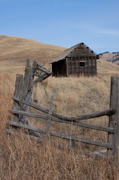 An old homestead/ghost town