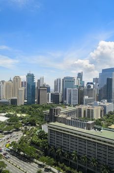 Cloudy day in Makati Business District, Philippines