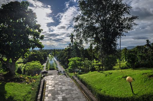 Buddist temple Borobudur Park complex in Yogjakarta in Java, indonesia