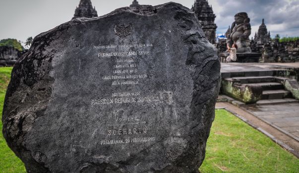 Buddist temple Borobudur Prombanan complex in Yogjakarta in Java, indonesia