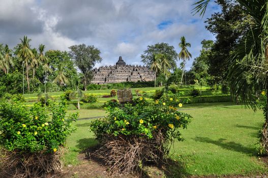 temple complex in Yogjakarta in Java, indonesia