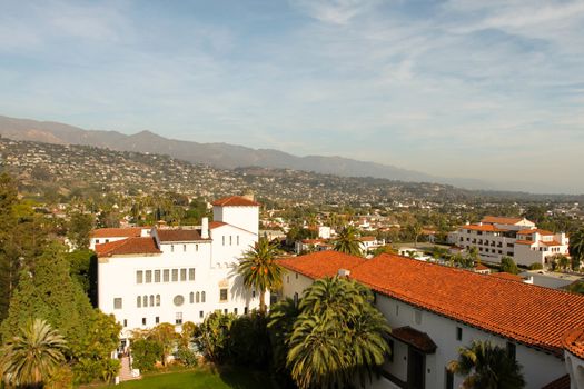 View over the city of Santa Barbara