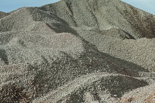 very big pile of gravel