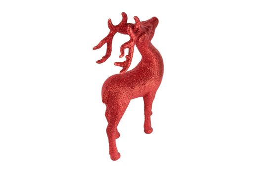 Santa's reindeer for Christmas or other important festival. Red Reindeer model for show.