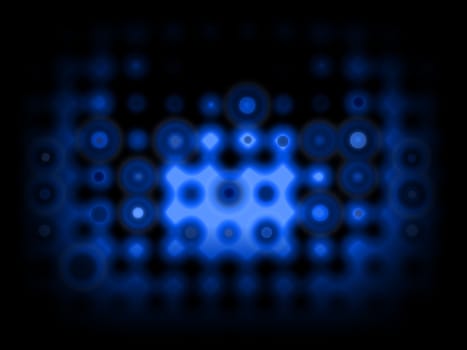 Illustration of an abstract blue background with spots