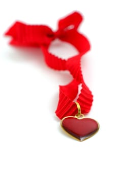 Red heart and ribbon