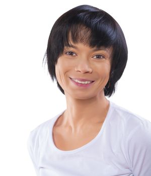 portrait of asian female smiling