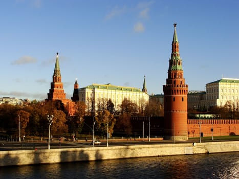 View of the Kremlin from Moscow river, Russia