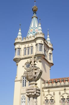 Beautiful building in the village of Sintra, Portugal