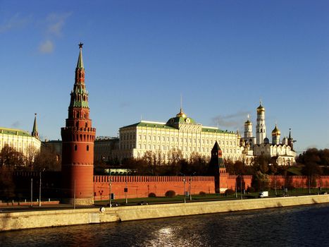 View of the Kremlin from Moscow river, Russia