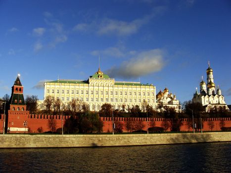 View of the Kremlin from Moscow river, Russia