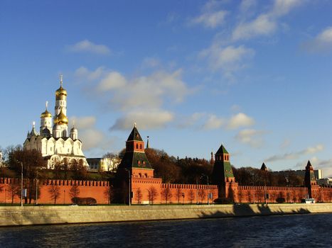 View of the Kremlin from Moscow river, Russia