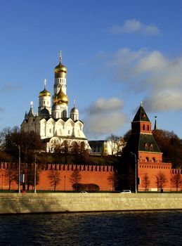 View of the Kremlin from Moscow river, Russia