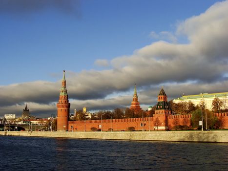 View of the Kremlin from Moscow river, Russia