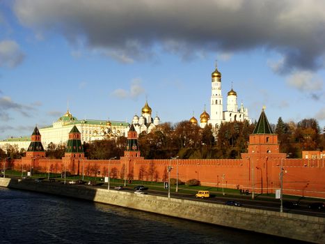 View of the Kremlin from Moscow river, Russia