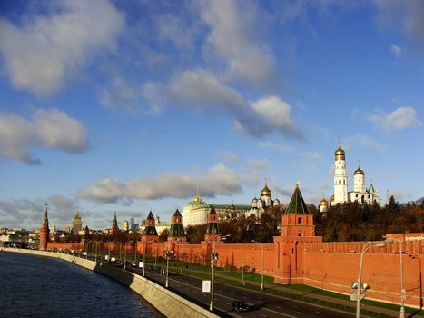 View of the Kremlin from Moscow river, Russia