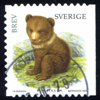 SWEDEN - CIRCA 2005: stamp printed by Sweden, shows Bear, circa 2005