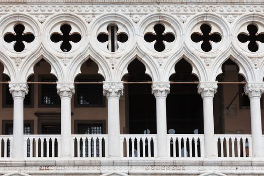 Beautiful view of Doge's Palace at San Marco square, Venice, Italy