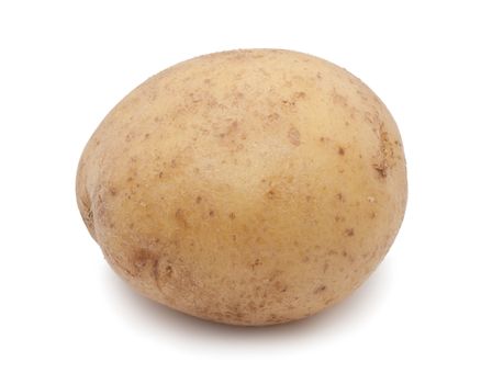 New fresh potatoes isolated on white background
