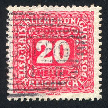 AUSTRIA - CIRCA 1916: stamp printed by Austria, shows ornament, circa 1916
