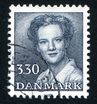 DENMARK - CIRCA 1982: stamp printed by Denmark, shows Queen Margrethe, circa 1982