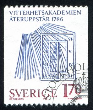 SWEDEN - CIRCA 1986: stamp printed by Sweden, shows Sundial, circa 1986