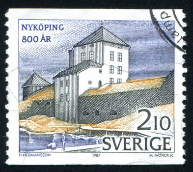 SWEDEN - CIRCA 1987: stamp printed by Sweden, shows Nykopingshus Castle, circa 1987