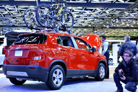 New Chevrolet Trax  shown at The 2014 Montreal International Auto Show  at the Palais des Congres de Montreal- 46th Edition