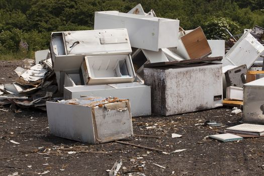 Home appliances at the landfill
