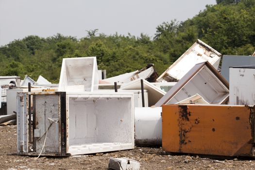 Home appliances at the landfill