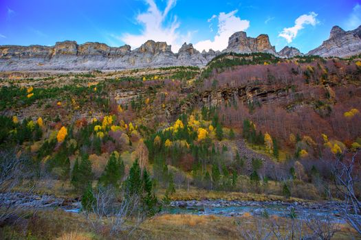 Faja de Pelay in Ordesa valley Pyrenees Huesca Aragon Spain