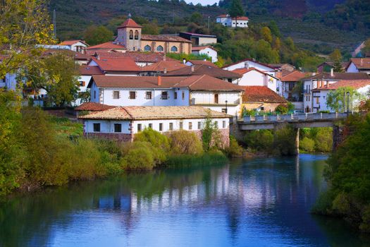 Oroz Betelu village in Navarra Pyrenees of Spain