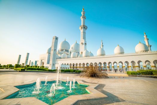 Sheikh Zayed Grand Mosque in Abu-Dhabi, UAE