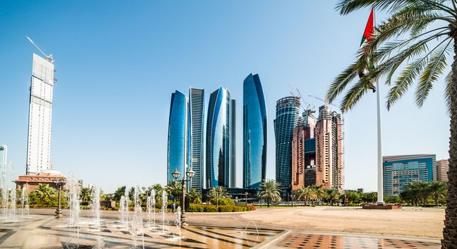 view of skyscrapers abu dhabi