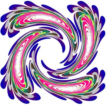 colourful swirl design