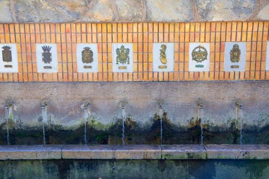 Segorbe fuente de los 50 canos fountain Castellon in Spain Valencian Community