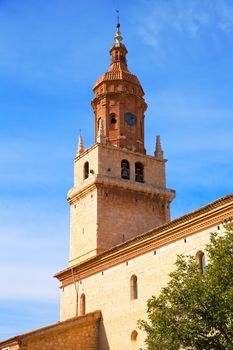 Calamocha Teruel church in Aragon at Spain