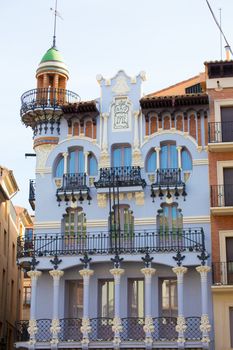 Aragon Teruel El Torico modernist building in Plaza Carlos Castells Spain