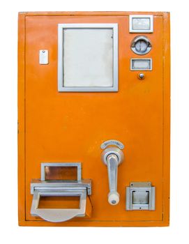 Grungy Vintage Public Transport Ticket Machine With Room For Your Text